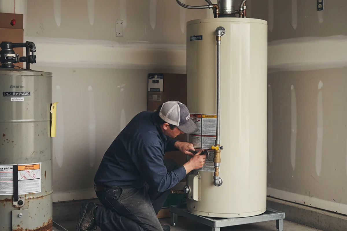 Water heater and shutoff valve replacement in Pawling