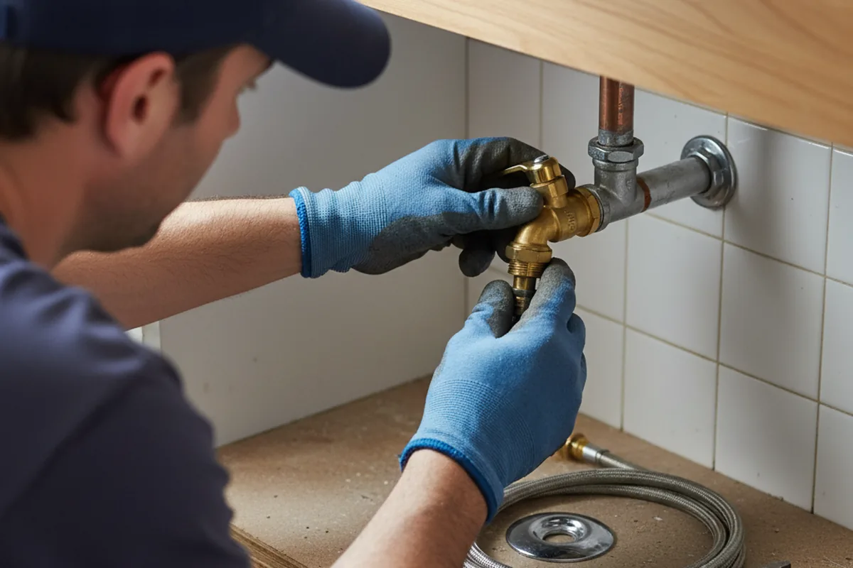 Shutoff valve and fitting work during Emergency Plumbing in Pawling